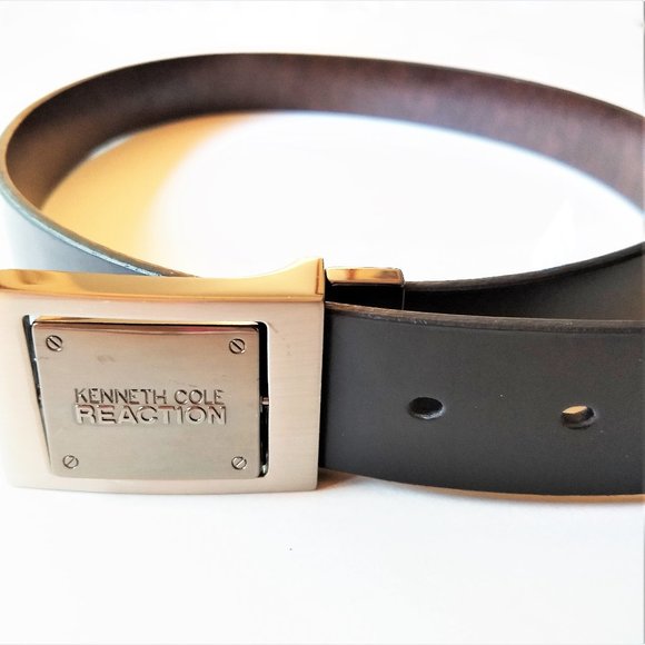 NWT Men's belt Kenneth. Cole reversible Black brown 38 40 - Picture 1 of 2